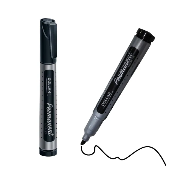 Dollar Permanent Marker Cut Black Pcs UML5Bk