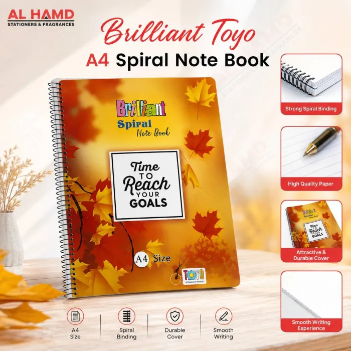 Brilliant Toyo A4 Spiral Note Book No.6 BTA46