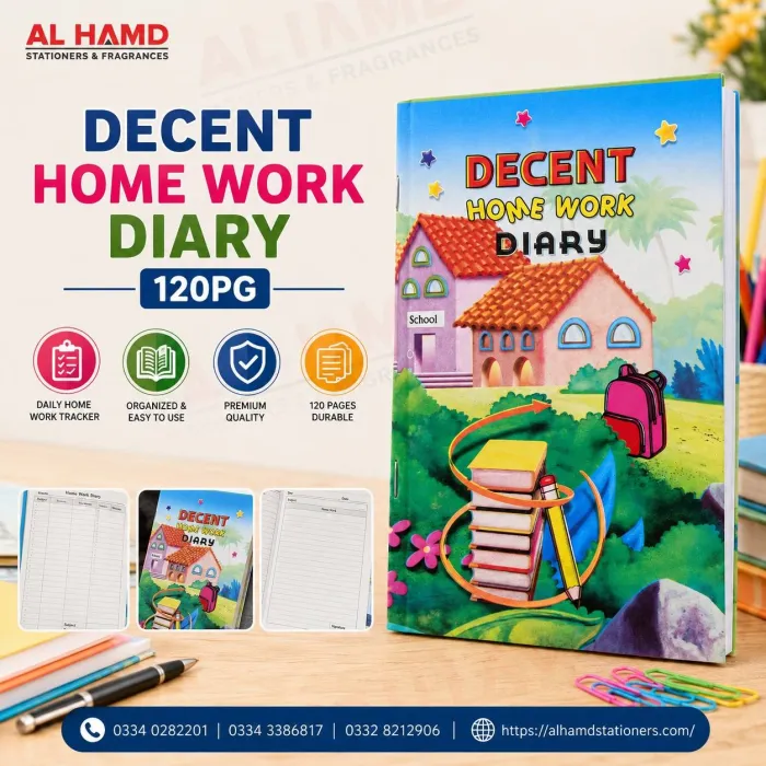 Home Work Diary Decent 120pg