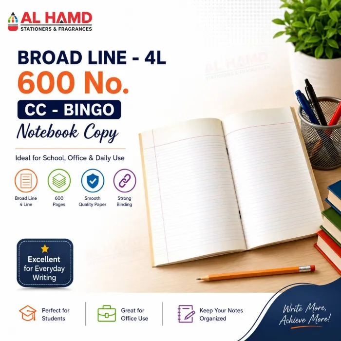 BROAD LINE - 4L - 600 No. CC - Bingo - Notebook Copy