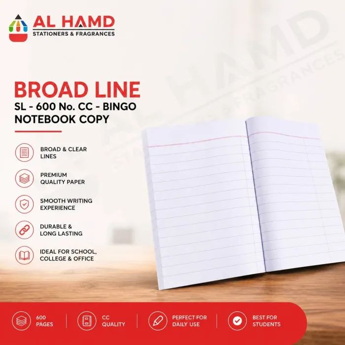BROAD LINE - SL - 600 No. CC - Bingo - Notebook Copy