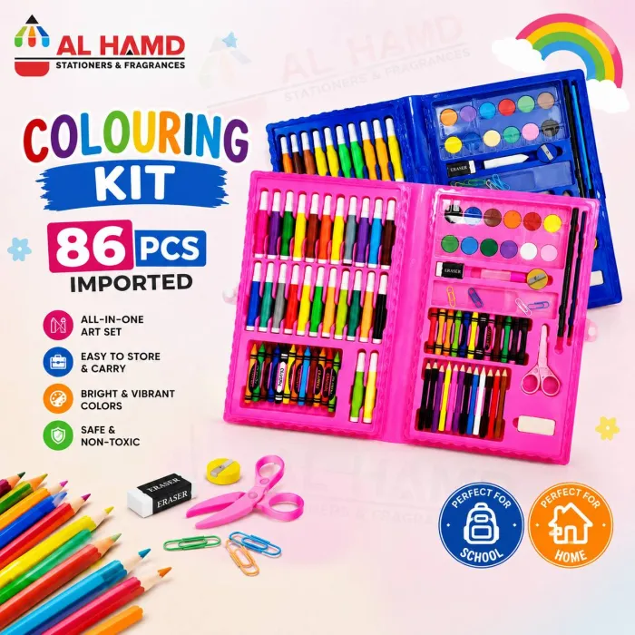 Colouring Kit 86Pcs Imported