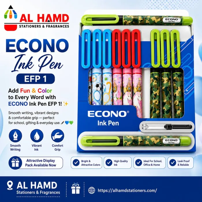 DOLLAR Econo Fountain Ink Pen - 10Pcs Pkt