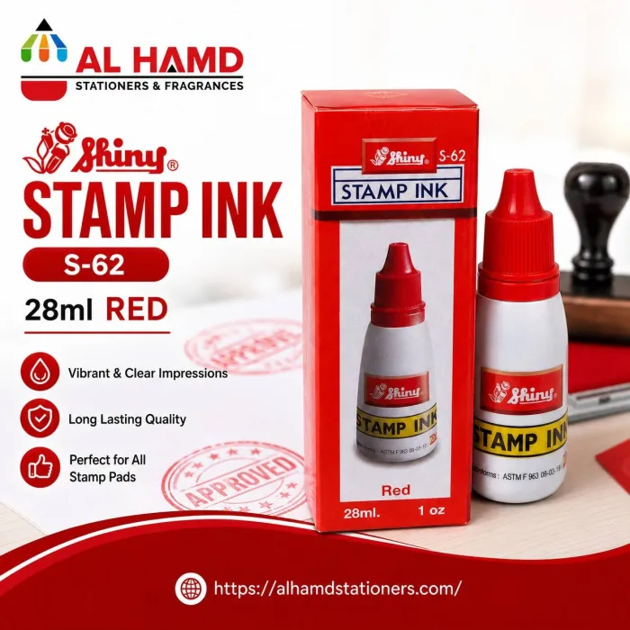Shiny Stamp Ink S-62 28ml RED