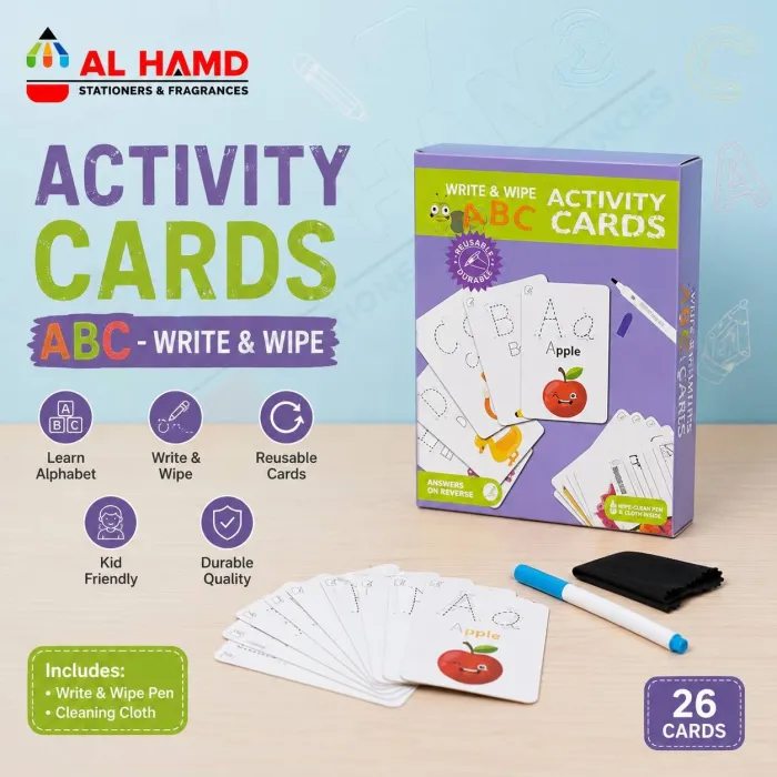 ACTIVITY CARDS - ABC - WRITE & WIPE