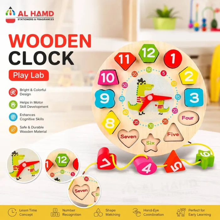 WOODEN CLOCK | Play Lab