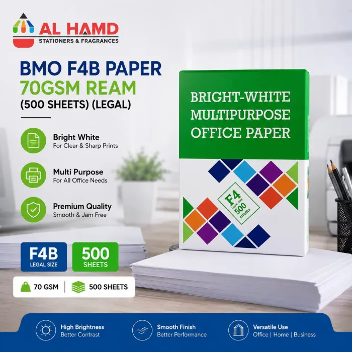 BMO F4B Paper 70gsm (13) Ream (500Sheets) (Legal)