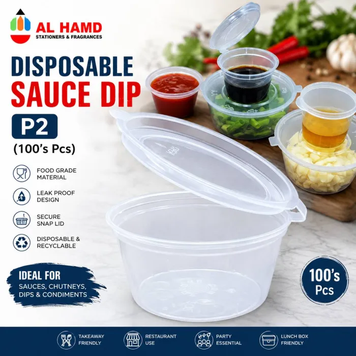 Disposable Sauce Dip P2 (100's Pcs)