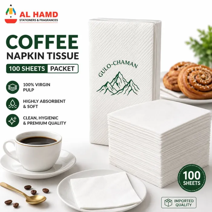 Coffee Napkin Tissue 100Sheets Pkt - Imported