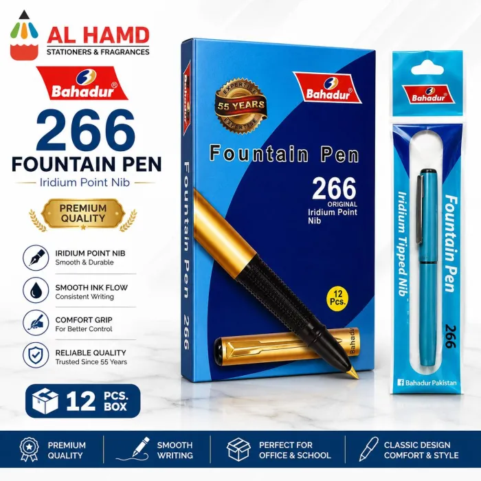 266 Bahadur Fountain Pen ( 12's Box ) - PCS