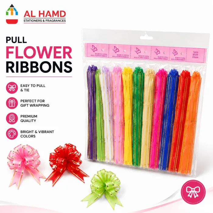 Pull Flower Ribbons Pkt 23No. F23