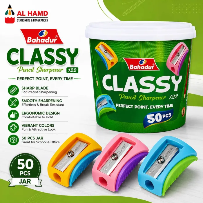 Bahadur Sharpner Classy 122 (50Pcs Jar) 122sh