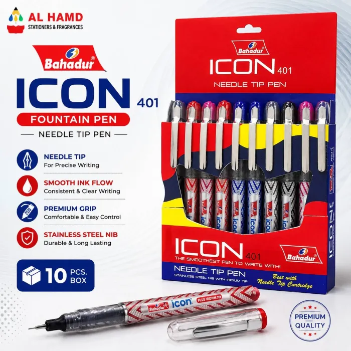 401 ICON - Bahadur Fountain Pen - 10Pcs Box