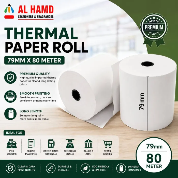 Thermal Paper 79mm 80meter Imported