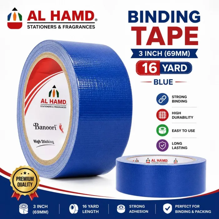 Binding Tape 3inch 69mm Blue 16Y BT3B16