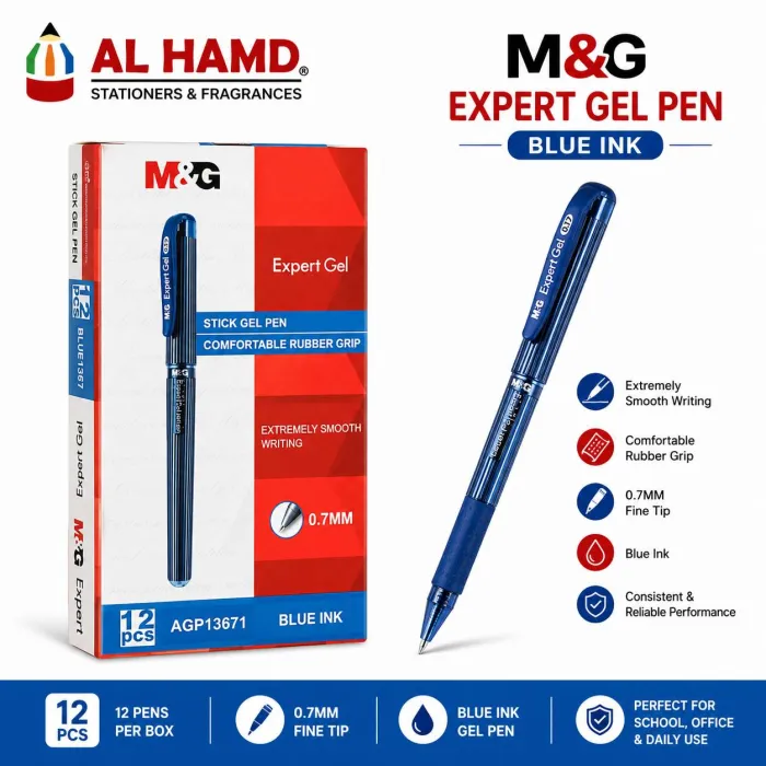 Blue - AGP13671 - M&G Expert Gel Pen - Pcs