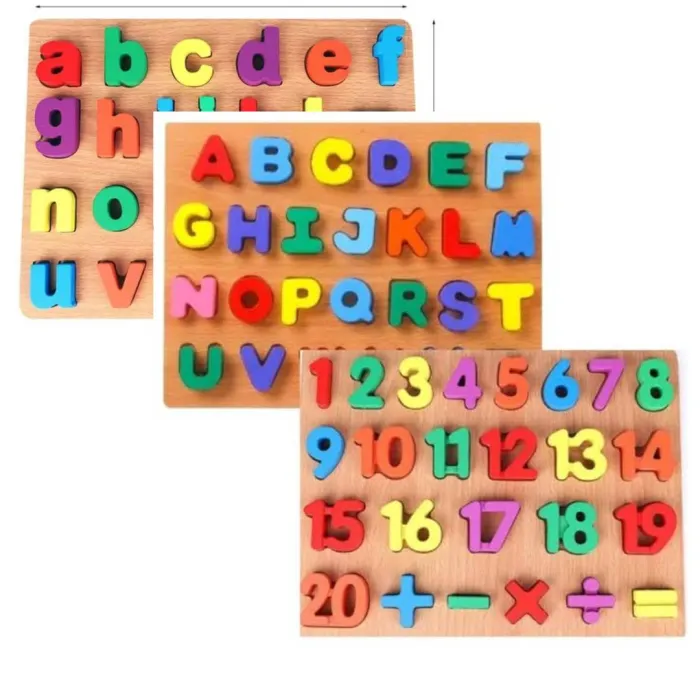 WOODEN SHEET THICK ABD/123/abc | Play Lab