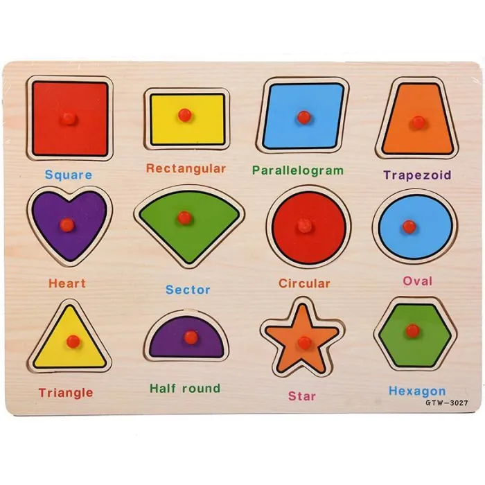 WOODEN SHEET THICK SHAPES ( L ) | Play Lab