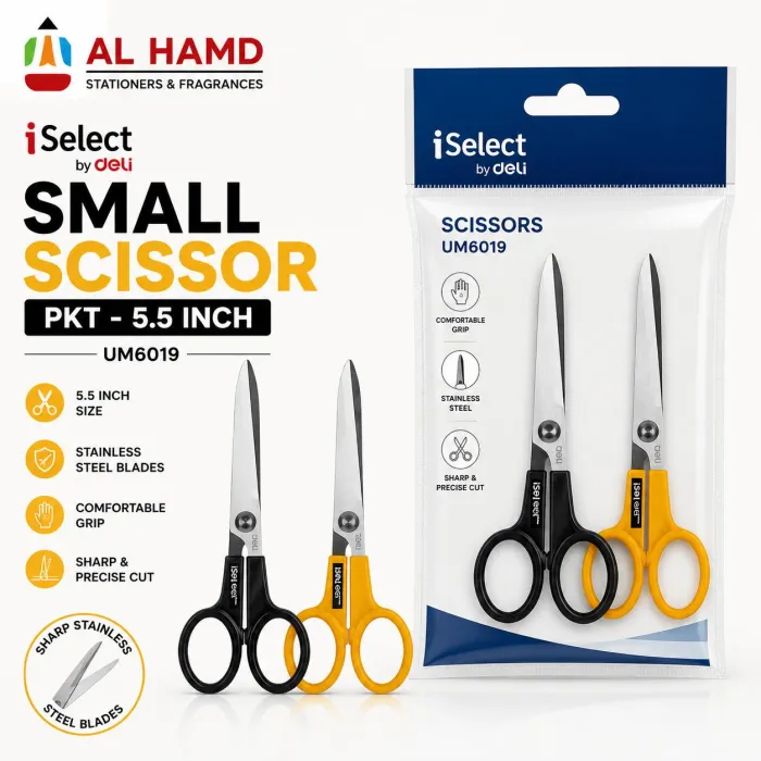 Small Scissor Pkt - 5.5inch - iSelect by deli - UM6019