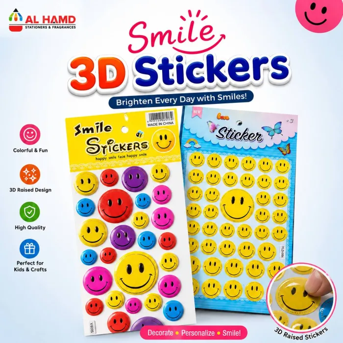Smile 3D Stickers
