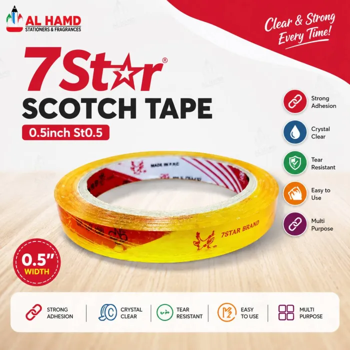 7Star Scotch Tape 0.5inch St0.5