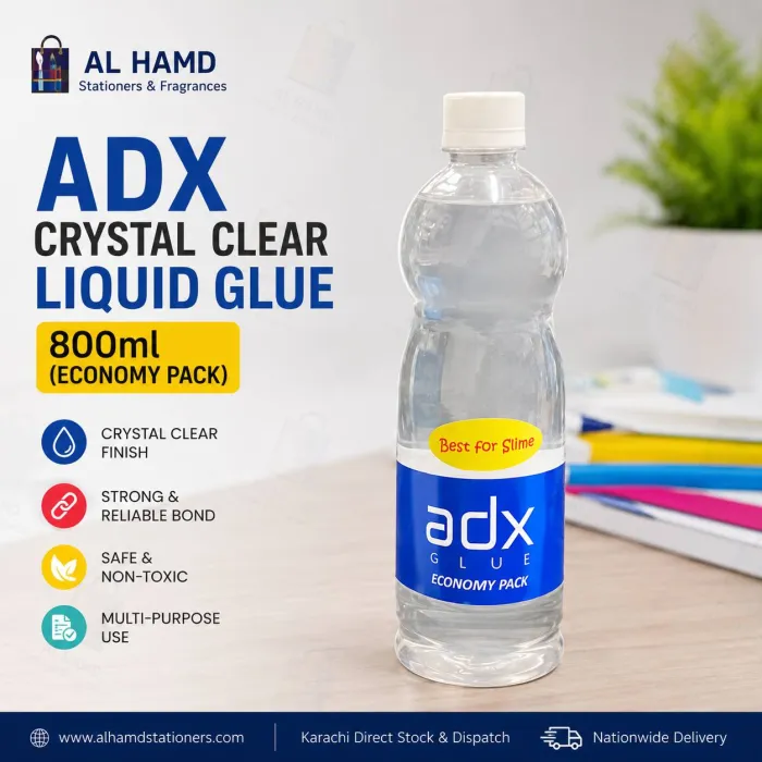 ADX Crystal Clear Liquid Glue 800ml - ( Economy Pack )