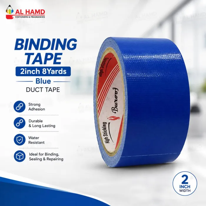 Binding Tape 2inch 8Yards Blue ( Duct Tape )