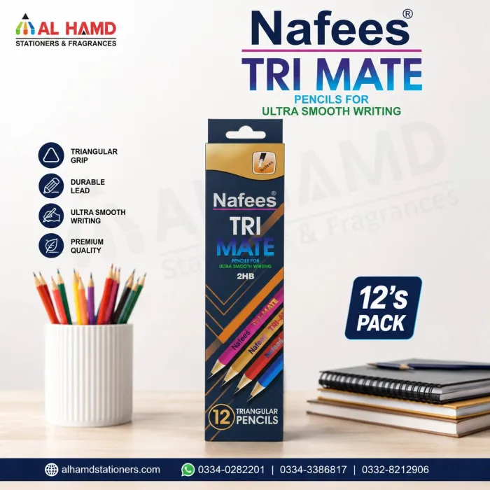 Nafees Tri Mate Pencil 12's Pkt NTMP