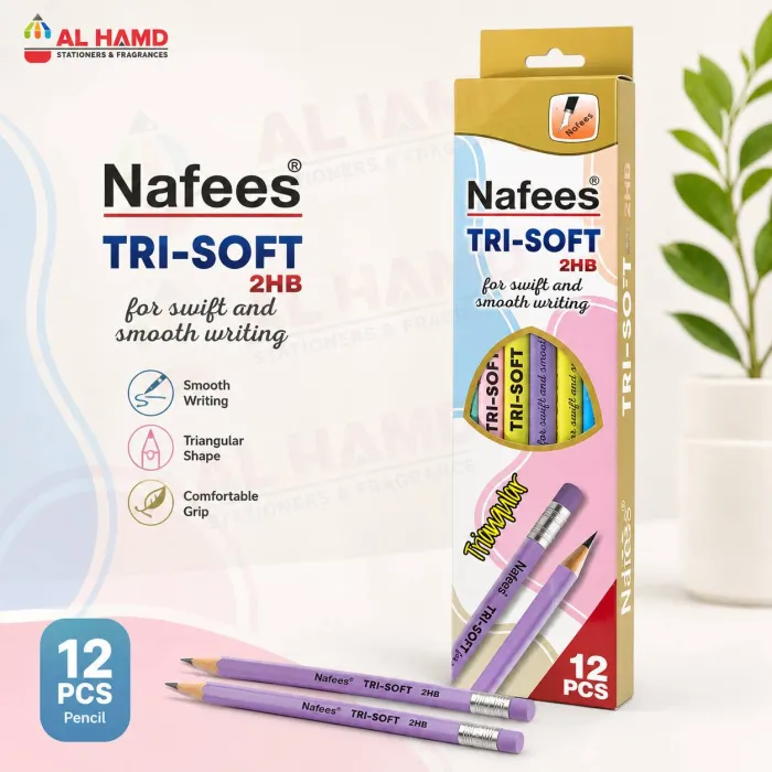 Nafees Tri Soft Pencil 12's Pkt NTSP
