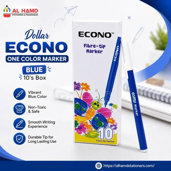 Econo - One Color Marker - 10's Box - BLACK