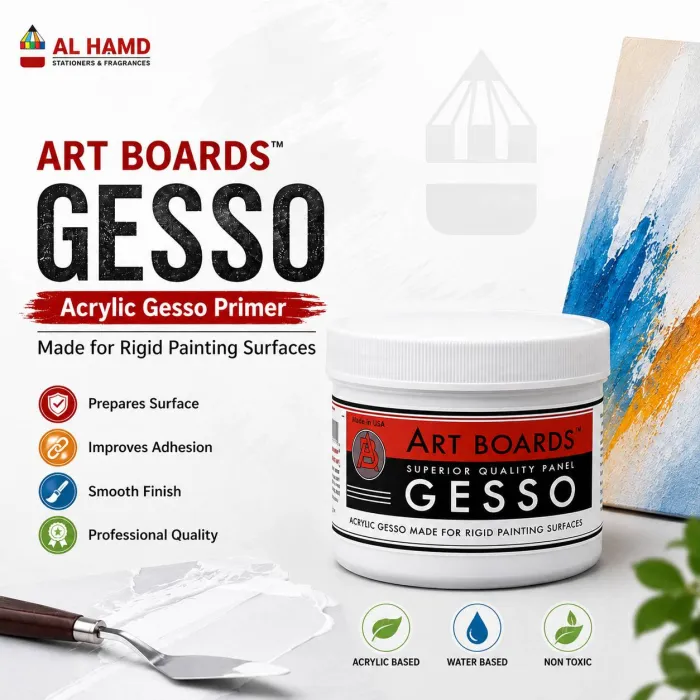 Gesso Acrylic - 400 Gram - AA Art Boards
