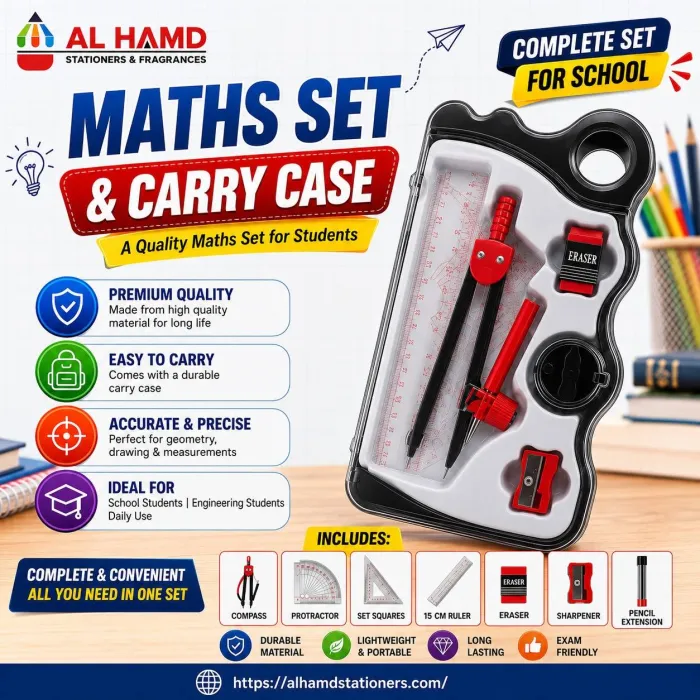 tiantian - Geometry Box & CARRY CASE - ( Maths Set )