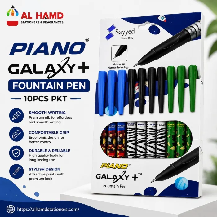 Piano Galaxy + Fountain Pen - 10Pcs Pkt