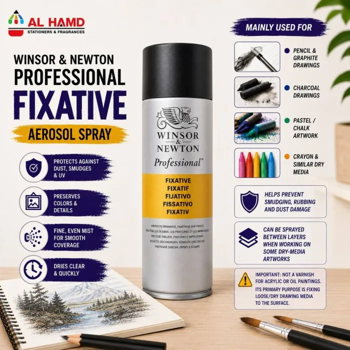 Winsor & Newton Professional ( 400 ml ) - Fixative Aerosol Spray
