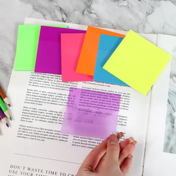 Transparent Sticky Notes 3*3 - ( Self Post It )